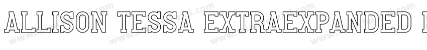Allison Tessa Extraexpanded Extra字体转换